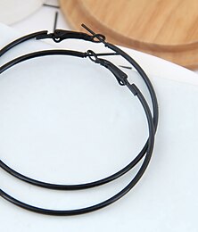 billige -6 Par Øredobb Huggie-øredobber For Dame Bryllup Bursdag Gave Legering Dråpe Ferie Mote Kjæreste