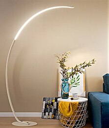 cheap -LED Arc Floor Lamp Modern Minimalist Piano Floor Lamp Dimmable Curved Floor Lamp Semicircular Design Efficient Bedside Table Reading Lights with Remote Control