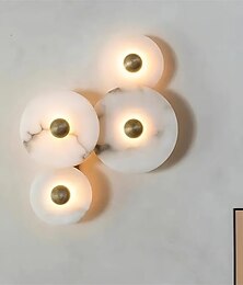 cheap -LED Wall Sconce Lamp Marble 15/20/25/30/35cm Circle Design Minimalist Wall Mount Light Lighting Fixture Indoor Lights for Living Room Bedroom 110-240V