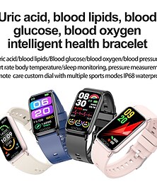 billige -iMosi TK72 Smart Watch 1.47 inch Smartur Bluetooth Temperaturovervågning Skridtæller Samtalepåmindelse Kompatibel med Android iOS Dame Herre Vandtæt Mediakontrol Beskedpåmindelse IP68 25 mm urkasse