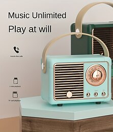 abordables -Mini haut-parleurs portables sans fil de style rétro - le cadeau créatif parfait pour les amateurs de musique