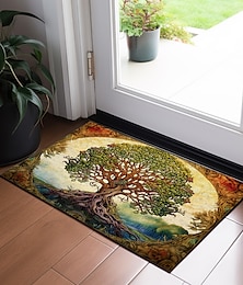 levne -strom života malba rohožka podlahové rohože omyvatelné koberečky kuchyňská rohož protiskluzový koberec odolný proti oleji vnitřní venkovní rohož ložnice dekorace koupelnová rohož vstupní koberec