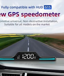 お買い得  -新しいデジタル LED スピードメーターユニバーサル GPS/北斗車 hud ヘッドアップディスプレイ速度超過アラーム 5 つの呼吸ライトの自由切り替え