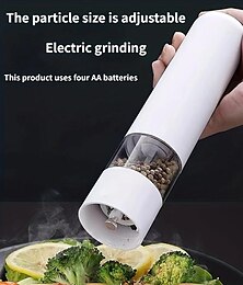 economico -macinapepe, macinasale marino domestico, macinaspezie elettrico, frantoio automatico per sale marino, bottiglia di condimento in vetro riutilizzabile, gadget da cucina, forniture da cucina
