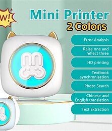 billige -mini bærbar printer termisk udskrivning klistermærke trådløs blækfri mini lommeprinter selvklæbende etiketprinter fotoprinter