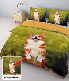 cheap -Custom Duvet Cover Set Personalized Bedding Set Photo Comforter Custom Gifts for Family,Pets,Friends,Couples