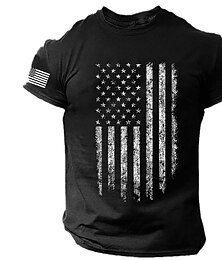 levne -Vlastnosti Černá Bílá Rubínově červená Tričko Pánské Grafický Směs bavlny Košile Sportovní Klasické Košile Krátký rukáv Pohodlné tričko Outdoorové sporty Dovolená Léto Módní návrhář oblečení S M L XL