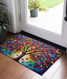 economico -albero della vita pittura zerbino tappetini tappeti lavabili tappetino da cucina antiscivolo tappeto a prova di olio tappeto per esterni per interni arredamento camera da letto tappetino da bagno