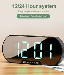 cheap -Smart Digital Alarm Clock with LED Display and USB Charging - Perfect for Students and Desktop Use