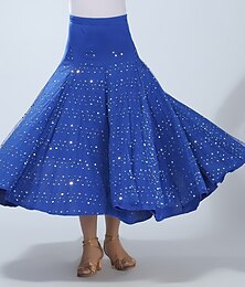 billiga -Tiodans Kjolar Ren Färg Tvinning Tyll Dam Prestanda Träning Hög Polyester