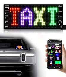 billiga -bil flexibel liten skärm led uttrycksskärm led ljusskyltar för bil jul flexibel meddelandedisplay