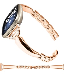 economico -Cinturino intelligente Compatibile con Fitbit Versa 4, Sense 2, Versa 3, Sense Lega Orologio intelligente Cinghia Da donna Glitter Cristallo Braccialetto di gioielli Sostituzione Polsino