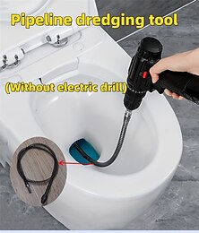 economico -dispositivo di dragaggio per tubi elettrici strumento di dragaggio per intasamenti per WC strumento di dragaggio per fognature da cucina