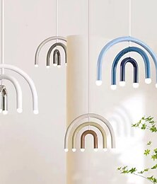 olcso -függőlámpa kör design dekoráció fém csillár skandináv kreatív stílusú világítótestek erkély étkező kávézó függőlámpa 110-240v