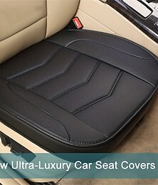 abordables -Protection de siège de voiture de luxe siège unique entièrement entouré housse de siège de voiture en cuir pu respirant pour la plupart des berlines suv universelles toutes saisons
