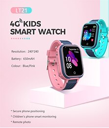voordelige -lt21 4g smart watch kinderen gps wifi video-oproep sos ip67 waterdicht kind smartwatch camera monitor tracker locatie telefoon horloge