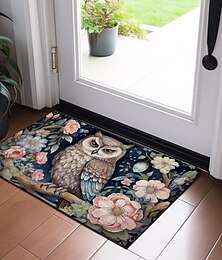 billige -blomsterugle dørmatte gulvmatter vaskbare tepper kjøkkenmatte sklisikker oljetett boho teppe innendørs utendørs matte soverom dekor baderomsmatte inngangsteppe
