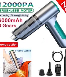 abordables -nouveau mini aspirateur de voiture sans fil 3-en-1 aspirateur sans fil haute puissance collecteur de poussière d'air mini aspirateur à main humide et sec aspirateur de nettoyage portable adapté pour c