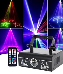 billiga -YSH Indoor Animatio Laser Projektor Färg Disco Party Lights DMX Controller Utomhus Scen Lights Julbröllopsfestival