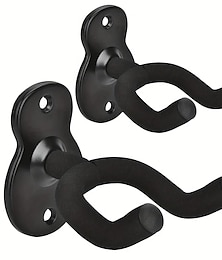 preiswerte -2er-Pack Gitarrenaufhänger, Metall-Gitarrenhaken zur Wandmontage für Volksmusik, Bass, E-Gitarre, klassische Gitarre