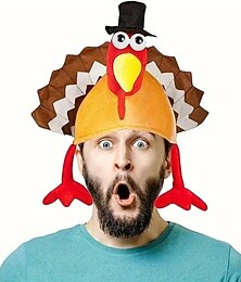 Недорогие -Курица из индейки День всех святых Шапки Налобная повязка Веселая Детские Взрослые Муж. Жен. Универсальные Хэллоуин Карнавал Вторник на масляной неделе Легкие костюмы на Хэллоуин Одеваемся