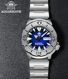 levne -Muži mechanické hodinky Luxus Velký ciferník Sportovní Módní Automatické natahování Svítící Kalendář VODĚODOLNÝ Pásek z nerezové oceli Hodinky