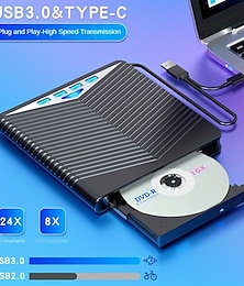 voordelige -4 usb met led-verlichting externe cd/dvd-spelers voor pc's cd/dvd-spelers. type-c multifunctionele extender kaartlezer voor windows/liunx/mac os/voor mac book/note book/voor i mac/mac os/se/me