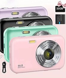 cheap -44MP 1080P HD Digital Camera 16X Digital Zoom Cameras For Vlogging 2.4 '' IPS Screen Rechargeable Camera Photography Professional Camera For Teenagers And Beginners