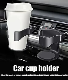 お買い得  -車のカップホルダーエアベント出口飲料水コーヒーボトルホルダー缶マウントホルダー飲料灰皿マウントスタンドアクセサリー