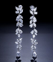 economico -Per donna Chiaro Gioiellerie Classico goccia Di tendenza Di moda Orecchini Gioielli Argento / Oro rosa Per Matrimonio Feste 1 paio
