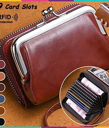 economico -2023 nuovo portafoglio da donna retrò in vera pelle con rivetto corto con cerniera porta carte di credito portafogli con pochette per monete femminili borsa per soldi