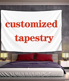voordelige -Aangepaste Hangende Wandtapijt met Jouw Foto Wandkunst Muurschildering Decor Fotografie Aflopend Thuis Slaapkamer Woonkamer Decoratie (suggestie foto-definitie 3Mo of hoger) Gepersonaliseerd
