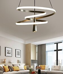 cheap -LED Pendant Light 46 cm Circle Design Aluminum Stylish Minimalist Painted Finishes Nordic Style Dining Room Kitchen Lights 110-240V