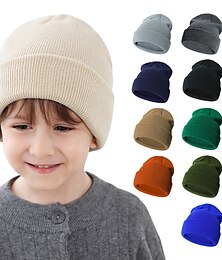 cheap -Toddler Unisex Active Daily / Holiday Solid Color Ruched Cotton Hats & Caps #3 dark gray / #14 royal blue / #4 black S size (0-2 years old) / Size M (2-6 years old)