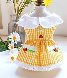 preiswerte -Hund Katze Kleid Niedlich Lässig Winter Atmungsaktiv Weich Waschbar Bequem Outdoor Alltagstauglich Hundebekleidung for Bichon Frise Zwergspitz Baby Haustier Papillon Klein
