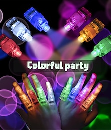 cheap -Kids LED Finger Lights Birthday Party Supplies Assorted Rave Laser Toys 6 Colors 30/50/60 Pieces
