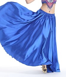 voordelige -Ballroomdansen Rokken Plooien Pure Kleur Dames Prestatie Opleiding Hoog Polyester