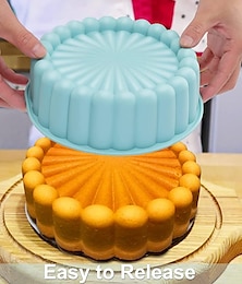 billiga -runda tårtformar i silikon för ostkaka, chokladkaka, regnbågskakor