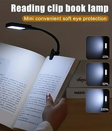 preiswerte -Wiederaufladbare Buchleselampe, LED-Buchlampe zum Lesen im Bett – augenschonend, einstellbare Helligkeit, 3 Farbtemperaturen, 10 Stunden Laufzeit, USB-Leselampe fürs Bett, Buchlampe zum Anklipsen