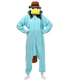 זול -מבוגרים אנימציה ביגוד שינה תחפושת Onesie תחפושת קרנבל אנימציה פיג'מה אוברול פיג'מת קיגורומי תחפושת מצחיקה ל גברים ונשים חג המולד קרנבל קָרִיקָטוּרָה