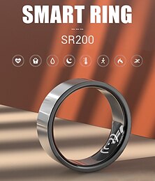 ieftine -696 SR200 Ceas inteligent 17 inch Brățară inteligent Bluetooth Monitorizarea temperaturii Pedometru Reamintire Apel Compatibil cu Android iOS Dame Bărbați Reamintire Mesaj IP68 Carcasă de ceas de 17