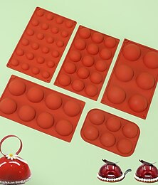 cheap -3D Ball Round Half Sphere Silicone Molds for DIY Baking Pudding Mousse Chocolate Cake Mold Kitchen Accessories Tools