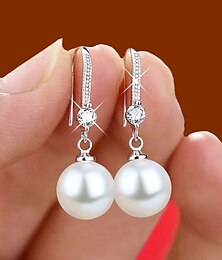 abordables -Femme Boucles d'oreille Clou Boucle d'Oreille Pendantes Boucle d'Oreille Créoles Géométrique Goutte Elégant Rétro Vintage mode simple Luxe Imitation Perle Des boucles d'oreilles Bijoux # 1 / # 2 / # 3