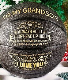 voordelige -een speciale basketbal om je kleinzoon te laten zien hoeveel je van hem houdt - perfect cadeau internationale standaardmaat voor super bowl