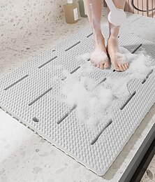 cheap -Non-slip Bathroom Mat Safety Shower Bath Mat Plastic Massage Pad Bathroom Carpet Floor Drainage Suction Cup Bath Mat