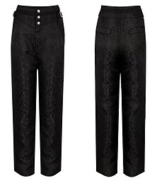 levne -Princ Upír Retro Punk a gotika Středověké Renesanční Steampunk Kalhoty Vysoký pas Pánské Žakár Kostým Retro Kostýmová hra Dlouhá délka Kalhoty předvečer Všech svatých