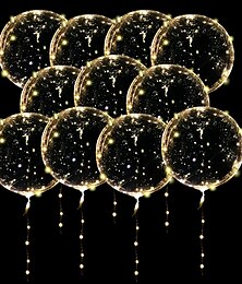 Недорогие -светодиодные шары светящиеся вечеринки свадебные принадлежности украшения прозрачный пузырь украшения день рождения свадьба светодиодные шары гирлянды рождественский подарок