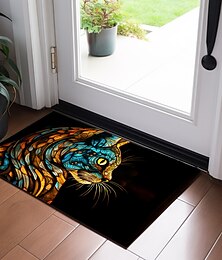 billige -farget glass katt dørmatte gulvmatter vaskbare tepper kjøkkenmatte sklisikkert oljetett teppe innendørs utendørs matte soverom dekor baderomsmatte inngangsteppe