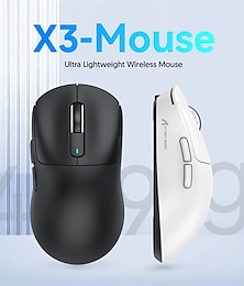 cheap -Attack Shark X3 Bluetooth Mouse  49g Lightweight  PixArt PAW3395 Tri-Mode Connection 26000dpi 650IPS Macro Gaming Mouse