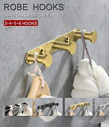 abordables -estante para baño gancho para albornoz estante para baño nuevo diseño adorable creativo contemporáneo moderno acero inoxidable acero con bajo contenido de carbono metal 1 pieza - baño montado en la pared